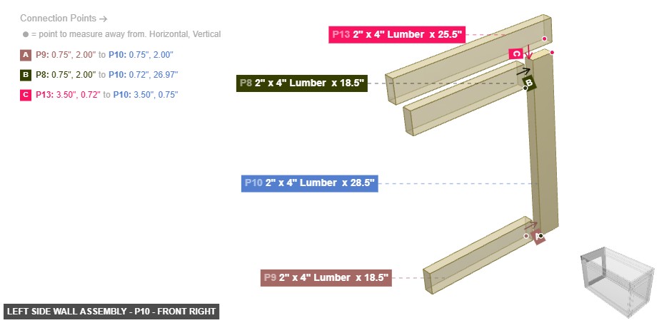 Left Side Wall Assembly - Part 2