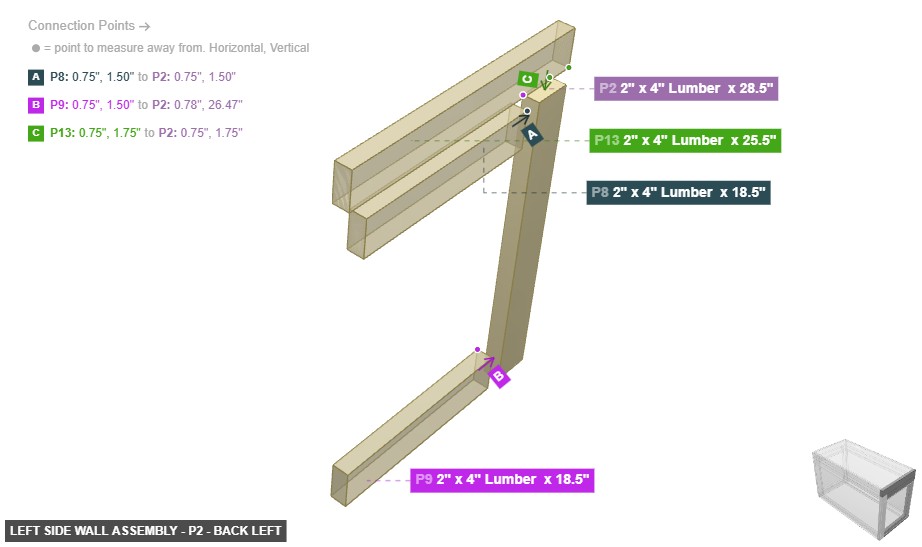 Left Side Wall Assembly - Part 2