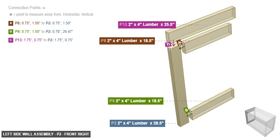 Left Side Wall Assembly - Part 2