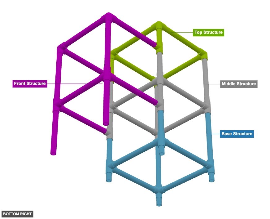 Cat Bed Nest PVC - Overview bottom_right