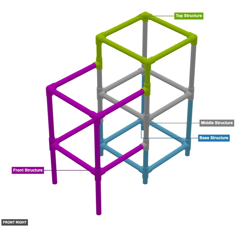 Cat Bed Nest PVC - Overview front_right
