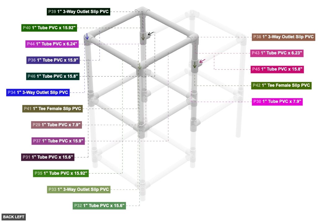 Assembly of Top Structure - back_left