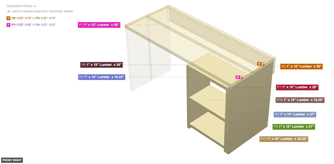 Assembly of Right Cabinet Assembly - front_right