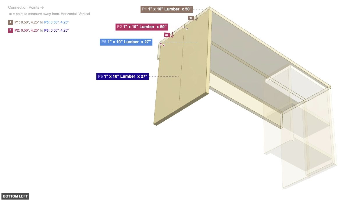 Assembly of Left Leg Assembly - bottom_left