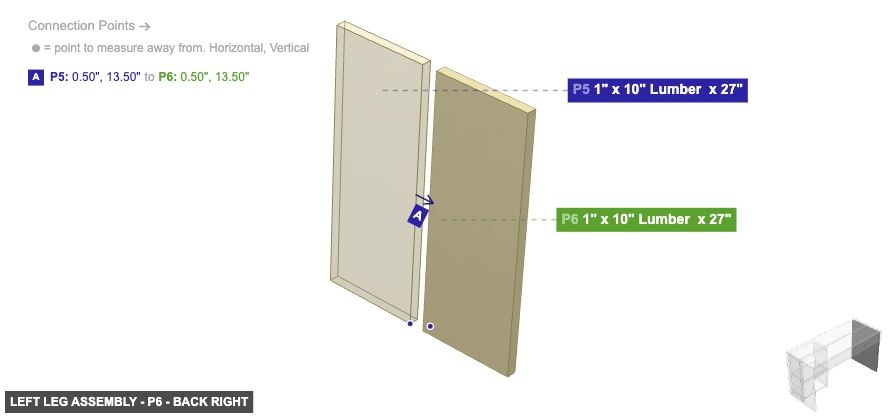 Left Leg Assembly - Part 1