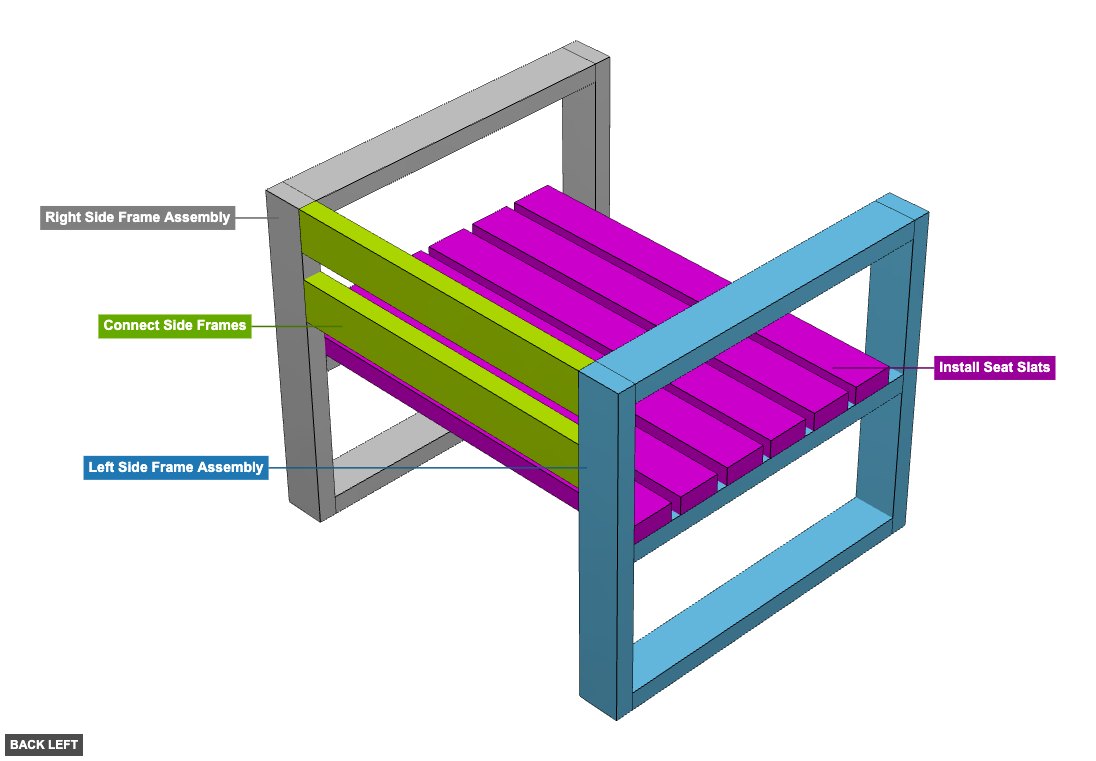 Wooden Chair 3 - Overview back_left