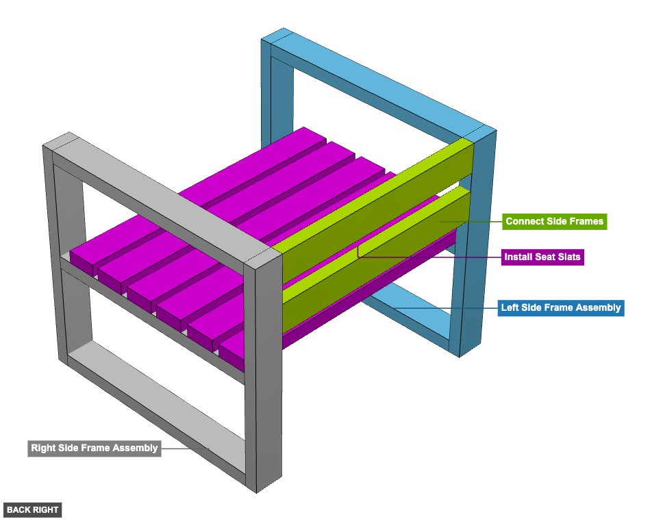 Wooden Chair 3 - Overview back_right
