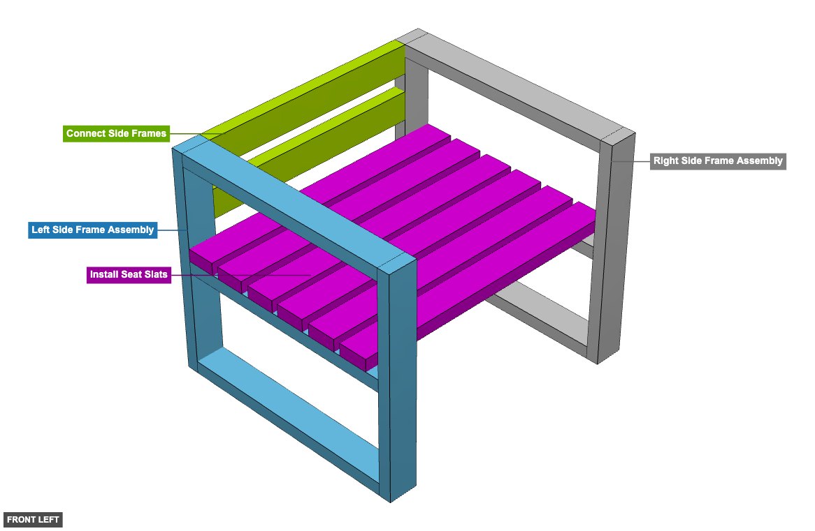 Wooden Chair 3 - Overview front_left