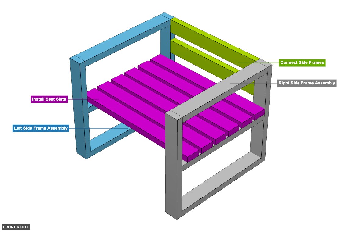Wooden Chair 3 - Overview front_right