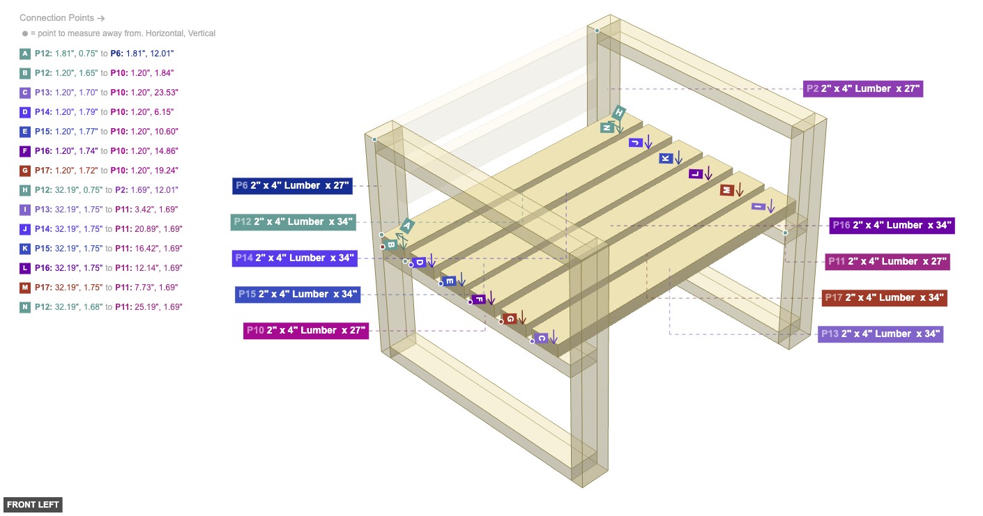 Assembly of Install Seat Slats - front_left