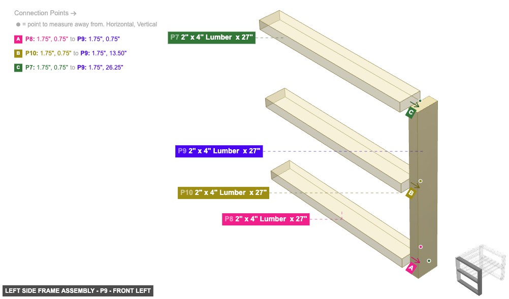 Left Side Frame Assembly - Part 2