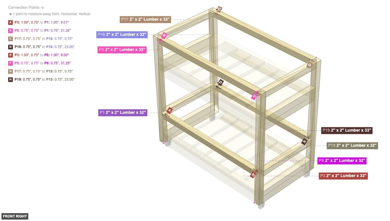 Assembly of Upper Shelf Frame Assembly - front_right