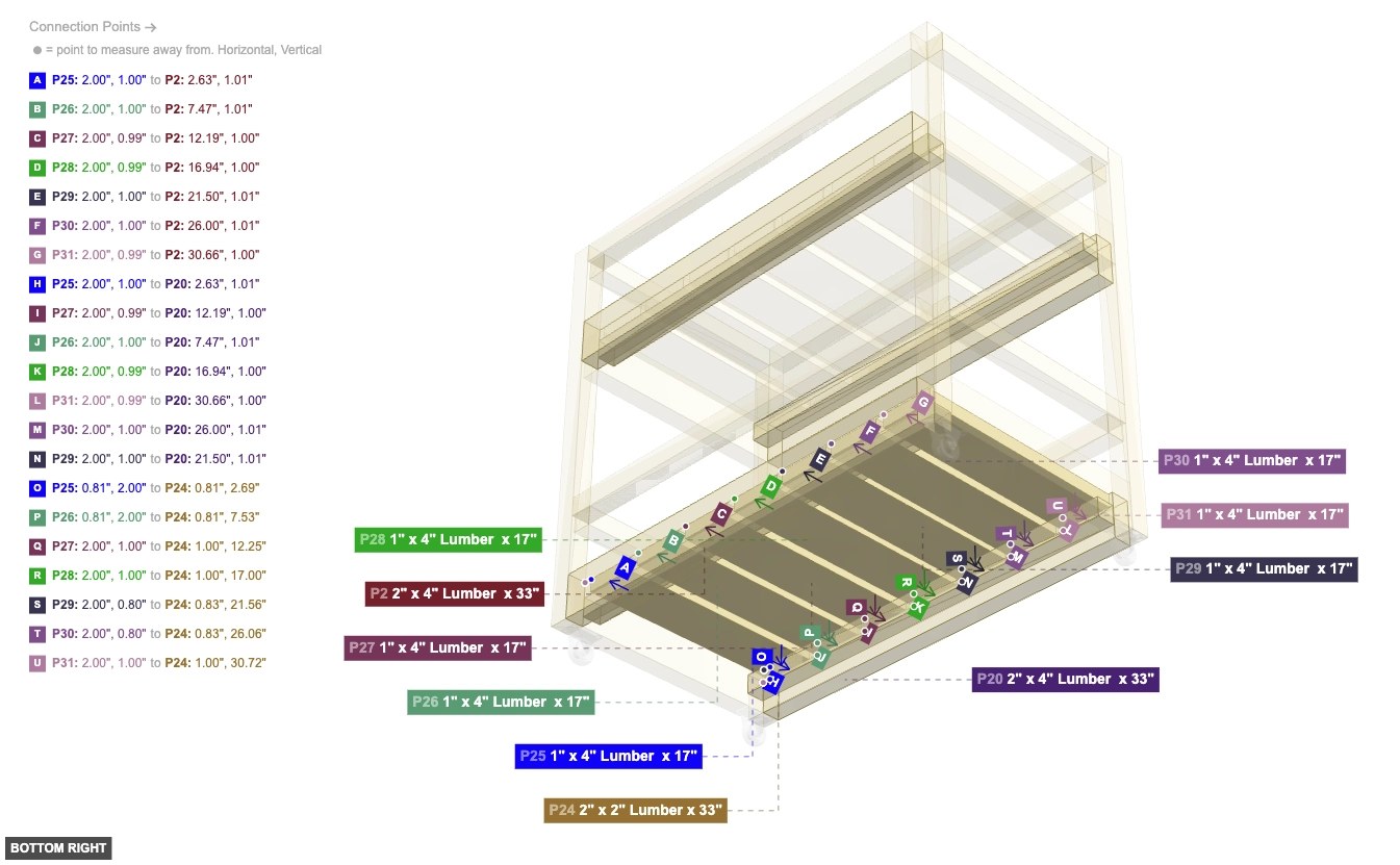 Assembly of Lower Shelf Slats Installation - bottom_right
