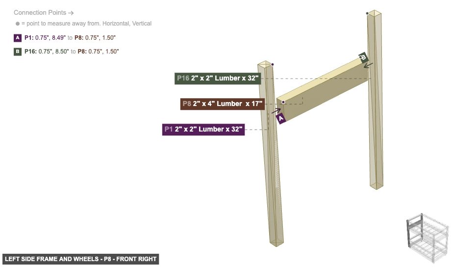 Left Side Frame and Wheels - Part 2
