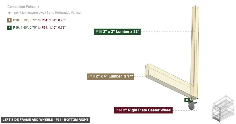 Left Side Frame and Wheels - Part 2