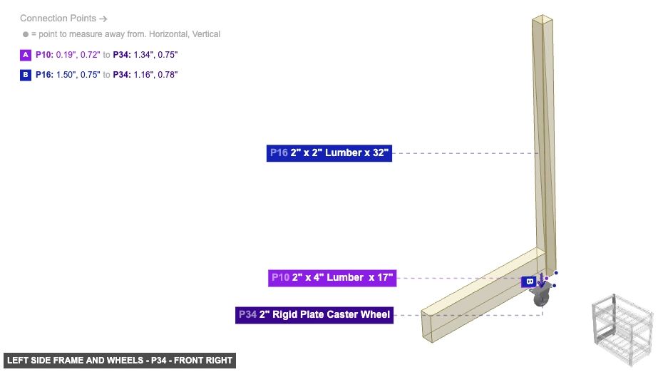 Left Side Frame and Wheels - Part 2