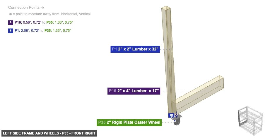 Left Side Frame and Wheels - Part 2