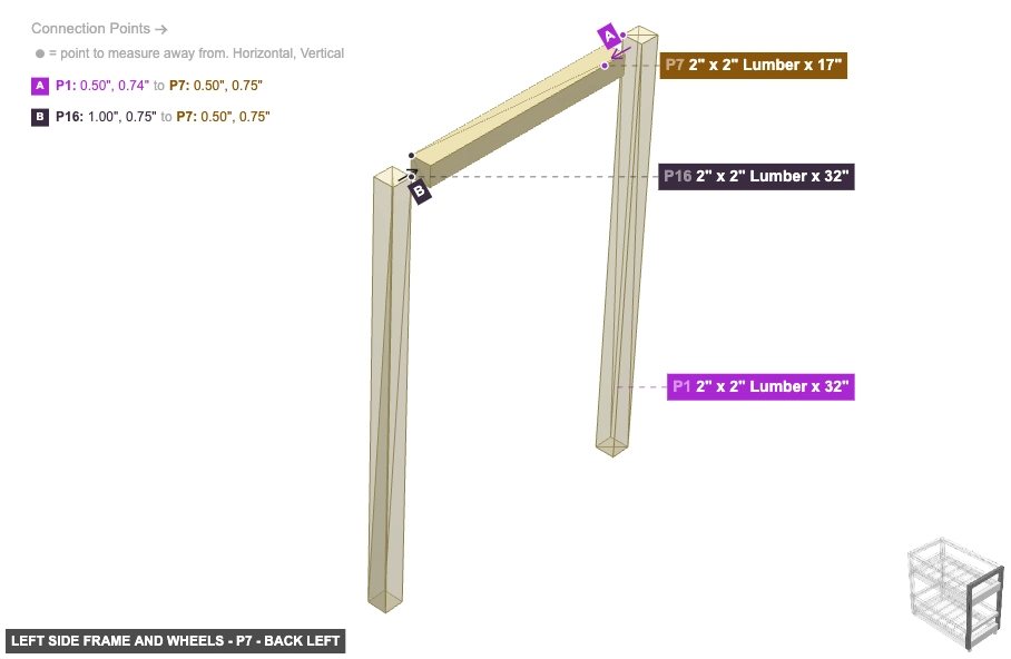 Left Side Frame and Wheels - Part 2