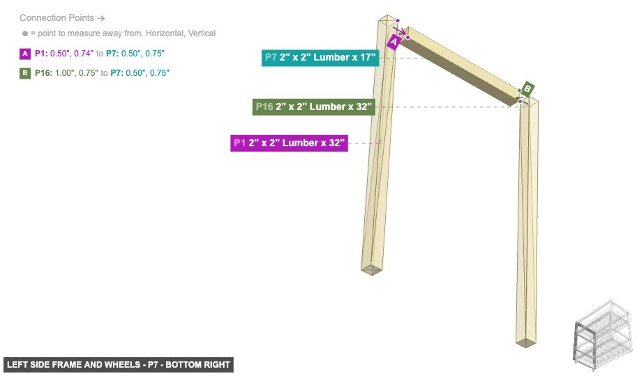 Left Side Frame and Wheels - Part 2