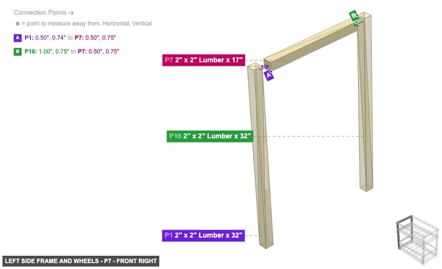 Left Side Frame and Wheels - Part 2
