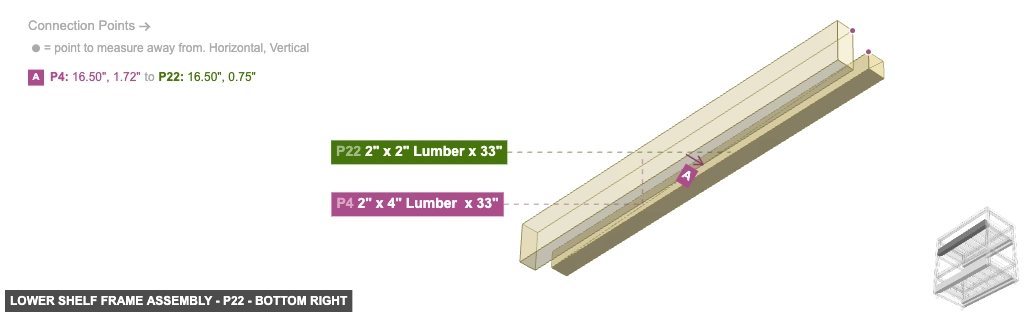 Lower Shelf Frame Assembly - Part 2