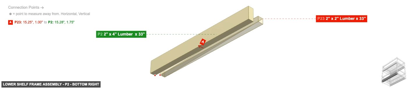 Lower Shelf Frame Assembly - Part 2