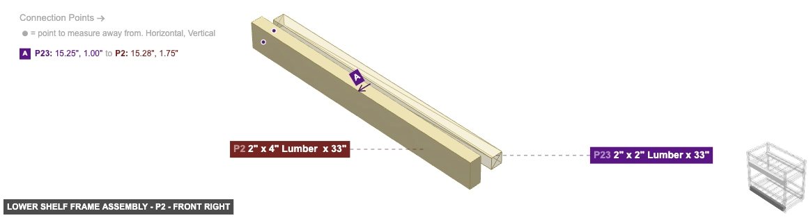 Lower Shelf Frame Assembly - Part 2