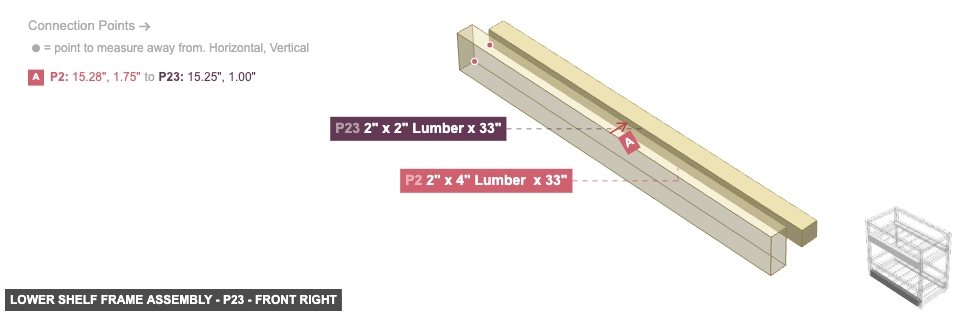 Lower Shelf Frame Assembly - Part 2