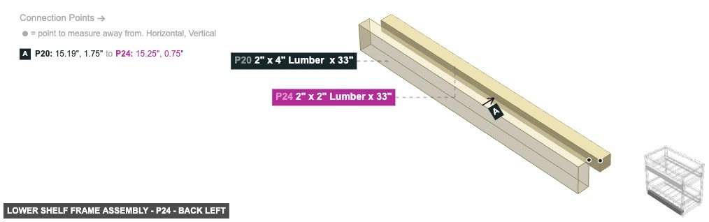 Lower Shelf Frame Assembly - Part 2
