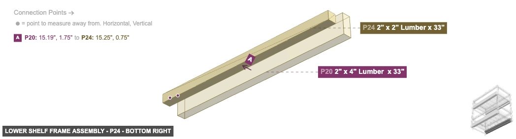 Lower Shelf Frame Assembly - Part 2