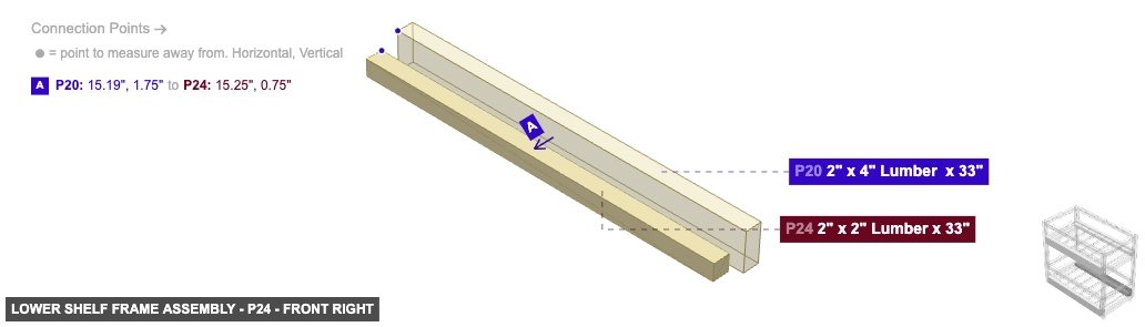Lower Shelf Frame Assembly - Part 2