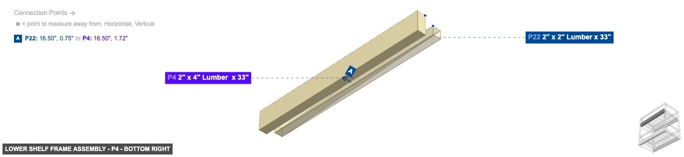 Lower Shelf Frame Assembly - Part 2