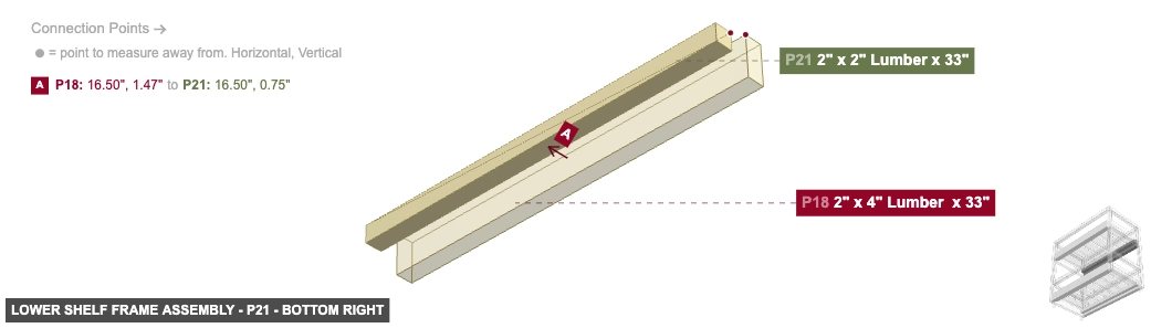 Lower Shelf Frame Assembly - Part 2