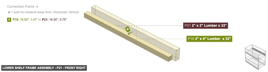 Lower Shelf Frame Assembly - Part 2