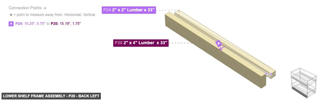 Lower Shelf Frame Assembly - Part 2