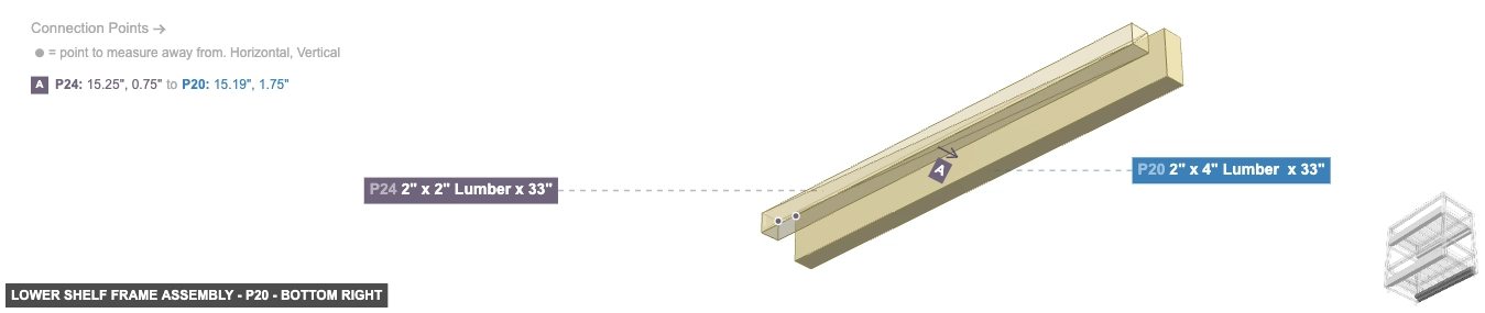 Lower Shelf Frame Assembly - Part 2
