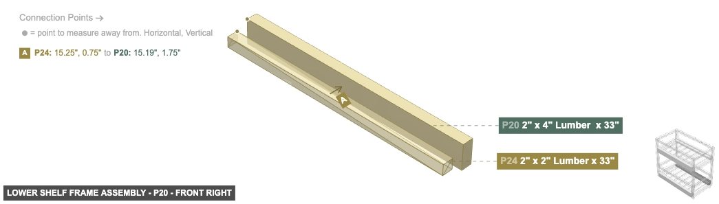 Lower Shelf Frame Assembly - Part 2