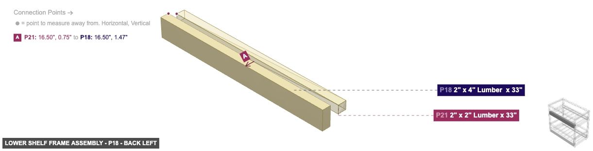 Lower Shelf Frame Assembly - Part 2