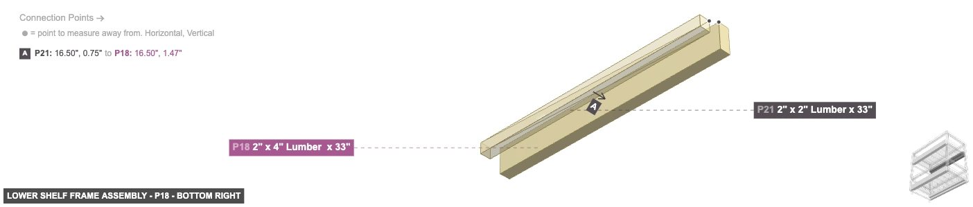 Lower Shelf Frame Assembly - Part 2