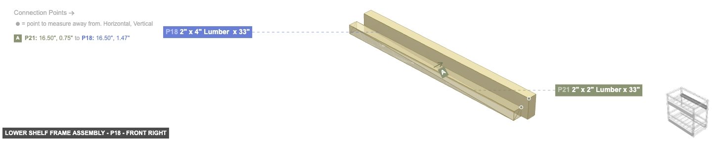 Lower Shelf Frame Assembly - Part 2