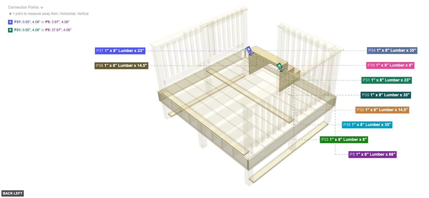 Assembly of Stair Assembly - back_left