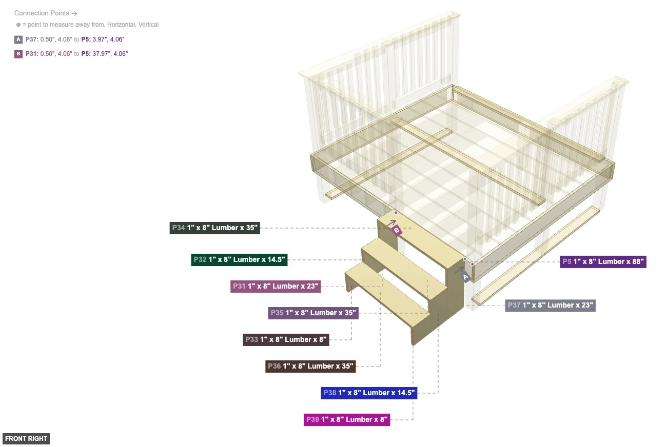 Assembly of Stair Assembly - front_right