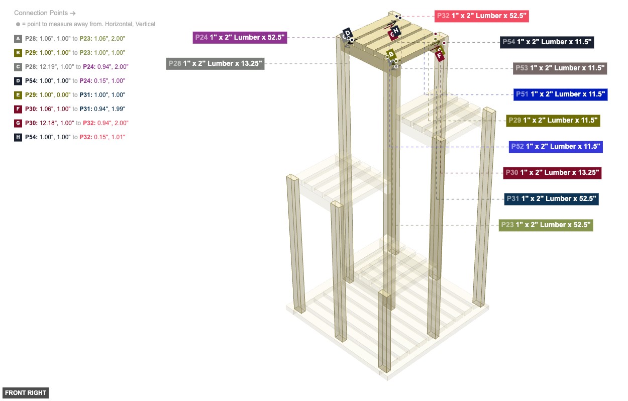 Assembly of Back-Left Platform Assembly - front_right