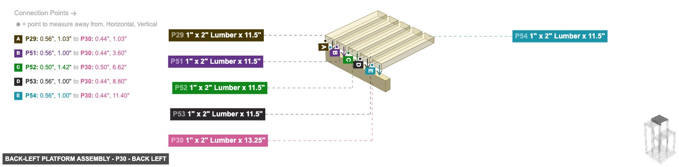 Back-Left Platform Assembly - Part 1