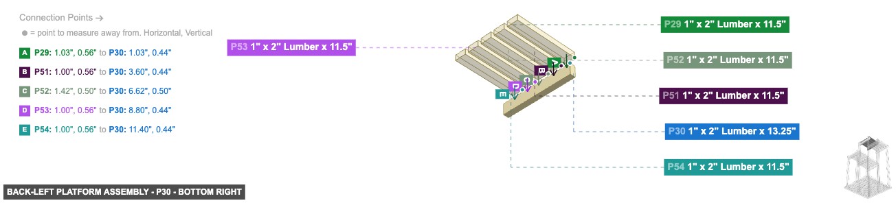 Back-Left Platform Assembly - Part 1
