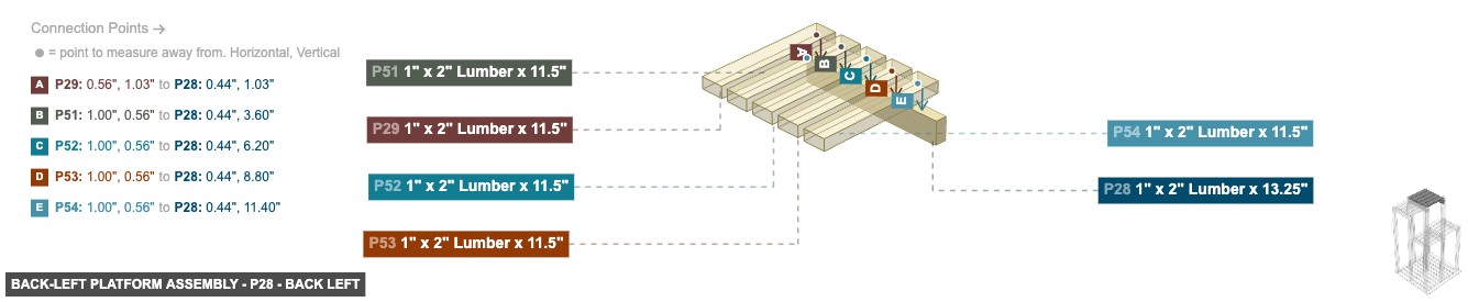 Back-Left Platform Assembly - Part 1