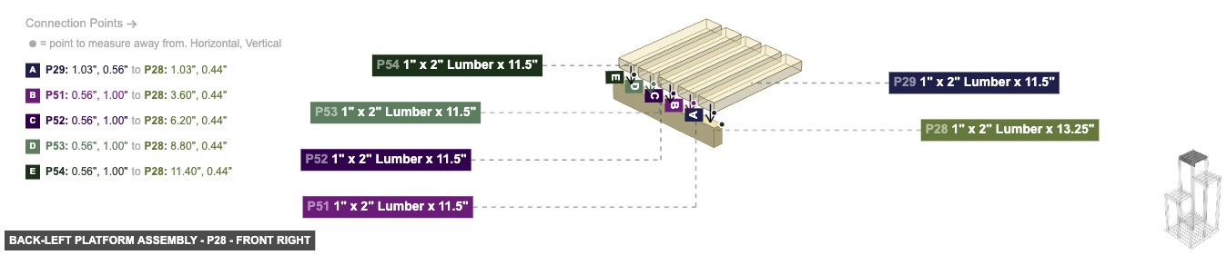 Back-Left Platform Assembly - Part 1