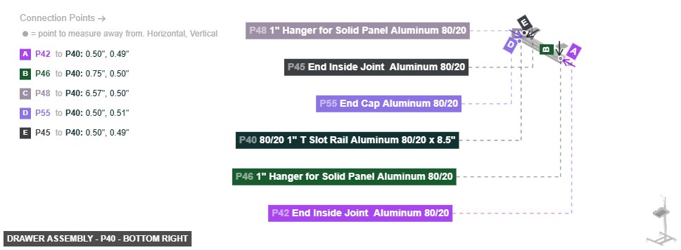 Drawer Assembly - Part 80/20 1