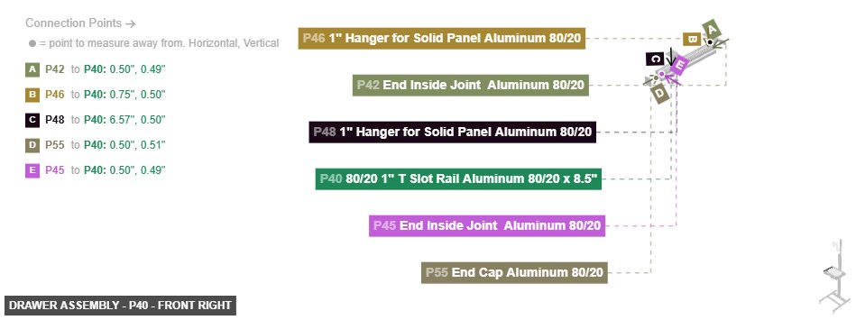 Drawer Assembly - Part 80/20 1
