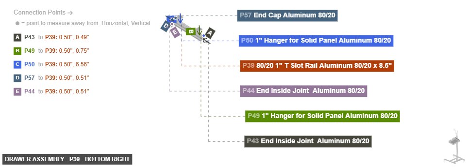 Drawer Assembly - Part 80/20 1